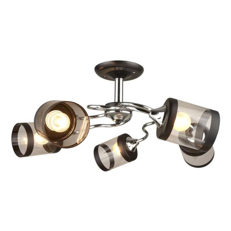 Потолочная люстра IMEX Md.3470 MD.3470-5-S CH+BK