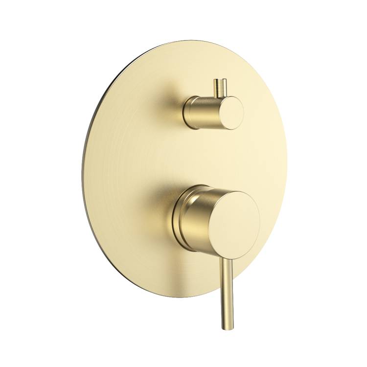 Смеситель для душа AQUAme Siena AQM8803BG с внутренней частью, золото шлифованное