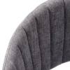 Стул Bradex Home Turin FR 0556, серый вельвет с черными ножками фото 5