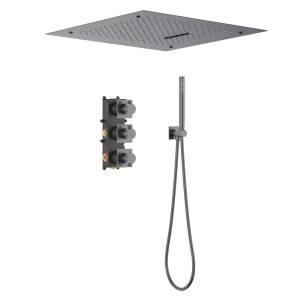 Душевая система Timo Caisa SX-9029/18SM с термостатом, черное золото