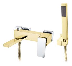 Смеситель для ванны Boheme Q 143-GCR.2 Goldcr.2