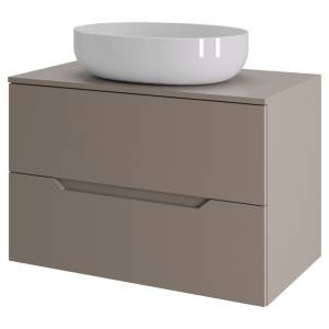 Тумба с раковиной Orange Line Li-70TuLMDF+B05-520W латте матовый, 70 см