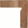 Плинтус Paradyz Scandiano Rosso Cokol Ciety правый структурный 2-x элем. 30x8.1