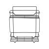 Полка Milardo Grid GRICS2BM44 13.6см, черная матовая