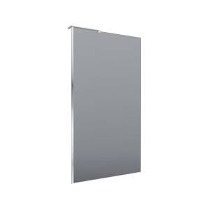 Душевая перегородка BelBagno UNO-L-1-TB-110-GR-Cr профиль хром, стекло тонированное, 110x200