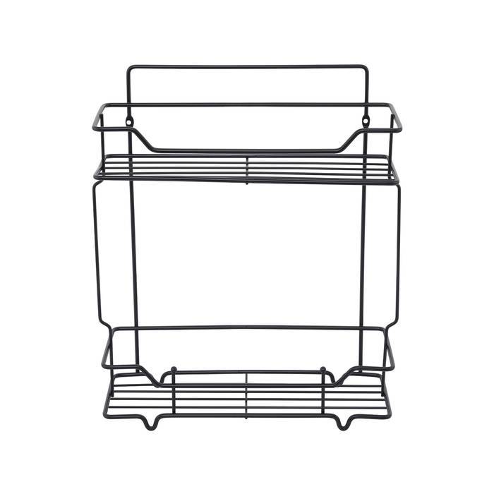 Полка Milardo Grid GRICS2BM44 13.6см, черная матовая