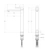 Смеситель для раковины Cezares Slider SLIDER-LC-NOP-W0 черный матовый фото 4
