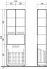 Шкаф-пенал Vigo Plaza 60 с бельевой корзиной фото 5