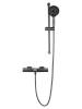 Смеситель для ванны Wonzon & Woghand WW-C2011-A-BGG с душевым гарнитуром и термостатом, темный графит фото 2