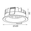 Встраиваемый светильник Italline IT06-6012 black 4000K фото 2
