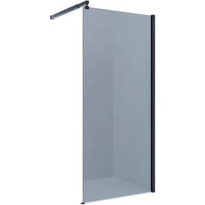 Душевая перегородка Alex Baitler AB29110B4 профиль черный, стекло тонированное, 110x200