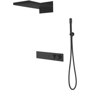 Душевой комплект Boheme Fusion 131-B черный, с внутренней частью