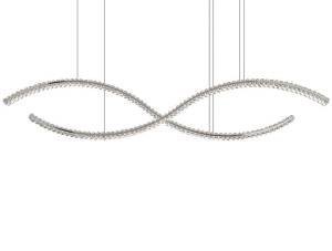 Подвесная светодиодная люстра Newport Crystal 8242N/160 chrome