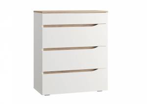 Комод Моби Муссон 13.97 ML654872097 Белый PE шагрень, Дуб эндгрейн элег.