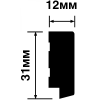 Финишный молдинг Hiwood LF124B Long NP 300x1.2x3.1 фото 2