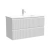 Тумба с раковиной Sancos Snob R Bianco, 90x52