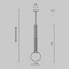 Подвесной светильник Maytoni Modern Teatro MOD287PL-01BS фото 2