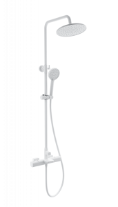Душевая стойка Wonzon & Woghand WW-C3017-A-MW с термостатом, белый