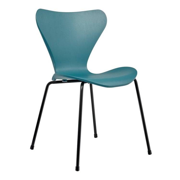 Стул Bradex Home Seven FR 0421, голубой с черными ножками