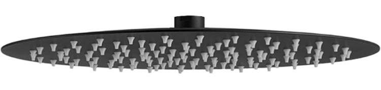 Верхний душ Berges Wasserhaus Ventas R 074004 черный матовый