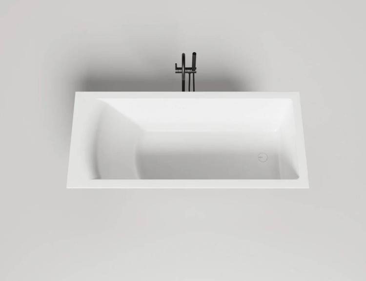 Ванна из искусственного камня Salini Cascata 104313M белая матовая, 170.6x75.1
