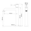 Смеситель для раковины Wonzon & Woghand WW-88019073-CR высокий, хром фото 6