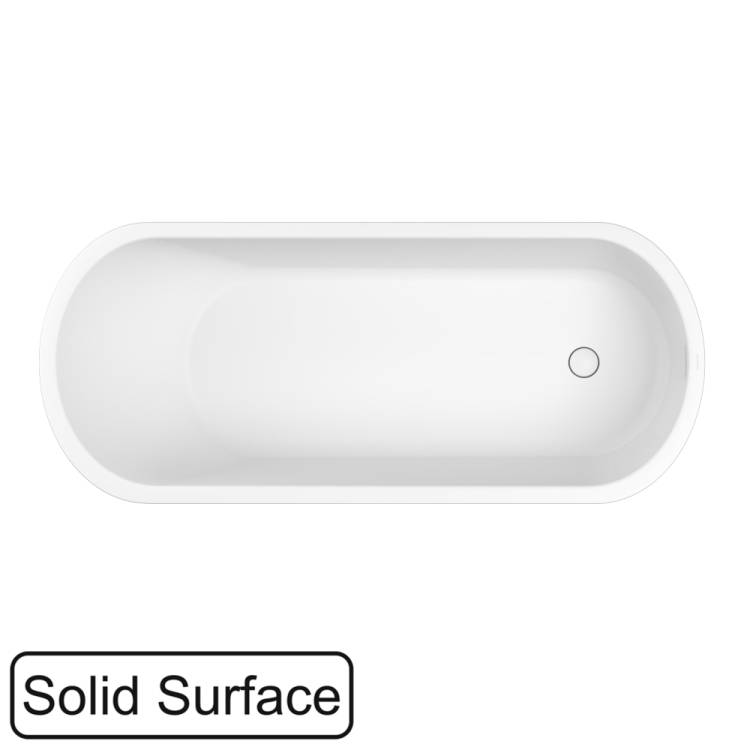 Ванна из искусственного камня WHITECROSS Jess 0223.160071.200 белая матовая, 160x71