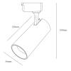 Трековый светодиодный светильник ЭРА TR5-10 COB WH Б0049050 фото 3
