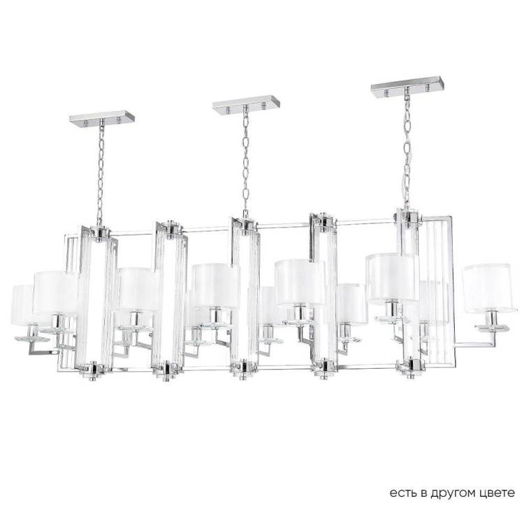 Люстра Crystal Lux Nicolas Sp12 L1600 Nickel/White