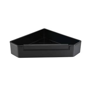 Полка Aquatek AQ4976MB черный матовый, 22x22