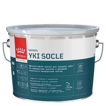 Краска для цоколя Tikkivala Yki Socle матовая база A 9 л