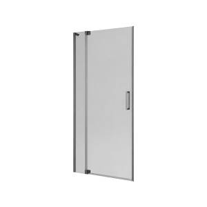 Душевая дверь в нишу Cezares SLIDER-B-1-100/110-GRIGIO-GM профиль оружейная сталь, стекло серый, 100x195