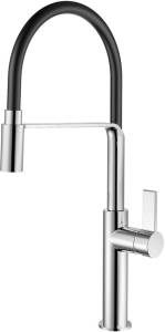 Смеситель для кухни Rush MS9035-35Black черный, с гибким изливом