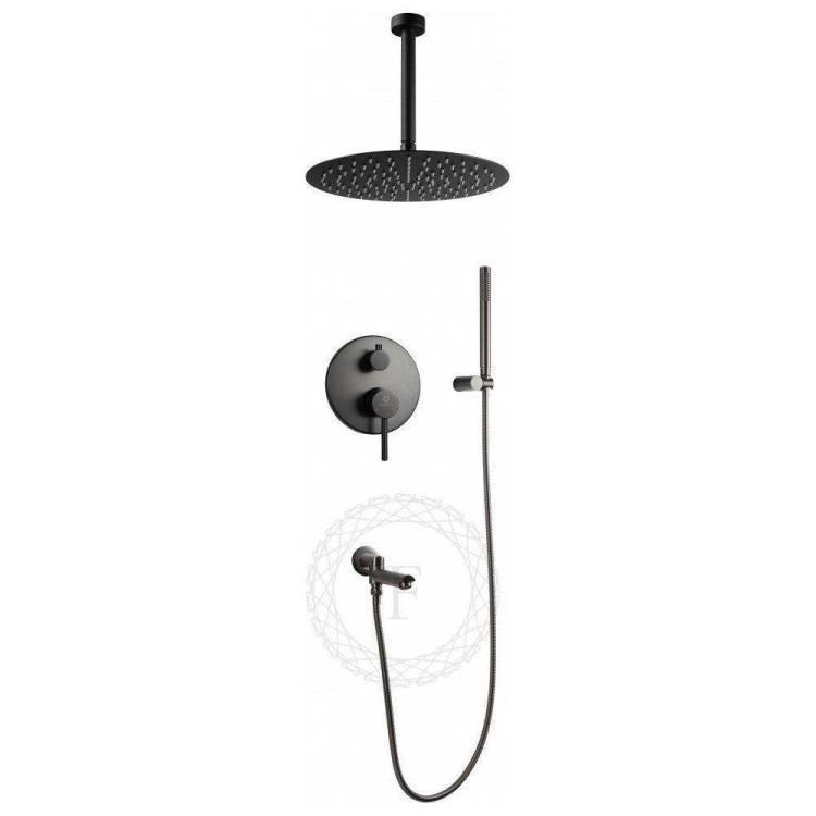 Душевая система Filarete Roun FL1022BG графит