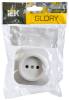 Розетка 1-местная IEK Glory ERH10-K01-10 белый фото 2