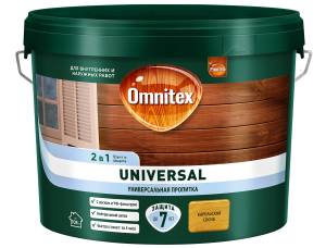 Пропитка защитная для дерева Omnitex Universal карельская сосна 9 л