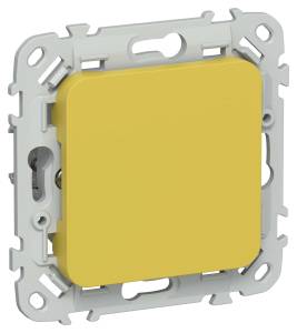 Заглушка с суппортом IEK Flite FI-PL10-K44 желтый карри