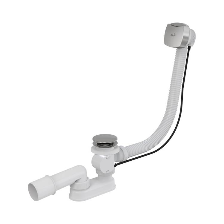 Сифон для ванны AlcaPlast A51CRM-80 автомат комплект, 80 см