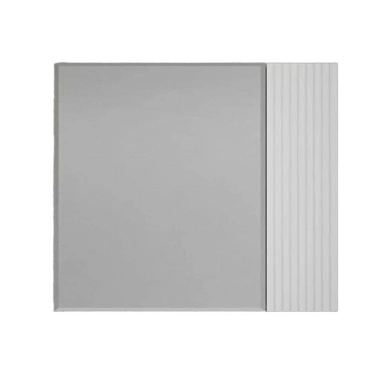 Зеркало-шкаф Style Line Стокгольм 800 белый рифленый софт