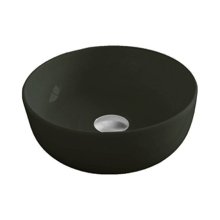 Раковина Scarabeo Glam 1808 37 BK 33 см, темно-серая