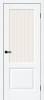 Межкомнатная дверь Bravo Неоклассик-33 полотно White Silkwood, стекло Magic Moru 800x2000