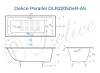 Чугунная ванна Delice Parallel DLR220504RB-AS 160x70, белая, с антискользящим покрытием, с черными матовыми ручками, без ножек фото 9