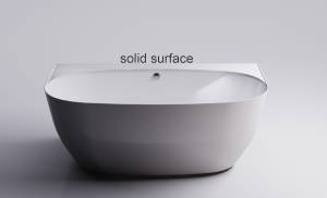 Ванна из искусственного камня Астра-Форм Атрия пристеночная 170x85 Solid Surface, белая матовая