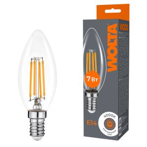 Светодиодная лампа Wolta Filament WF-C35-7W4KE14