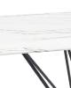 Стол обеденный Stool Group Сакраменто DT-968-W-140 DUAL белый стеклянный 140x90x76 фото 5