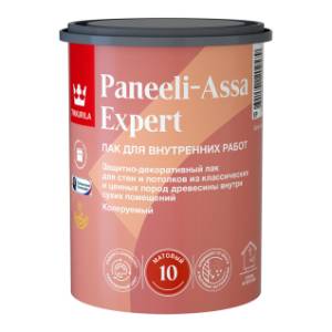 Лак интерьерный для стен и потолков акриловый Tikkurila Paneeli Assa Expert матовый 0.9 л