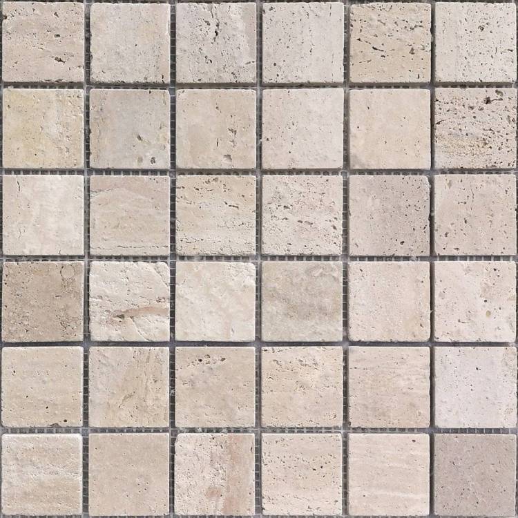 Мозаика LeeDo Pietrine 7 Travertino Beige Mat (4.8x4.8) 30.5x30.5