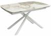 Стол Woodville Rivoli 493167 gloss luxury pandora sintered stone, white 140(200)x90x76