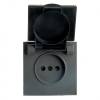 Розетка с крышкой и с защитной шторкой Stekker RST16-5113-05 49852