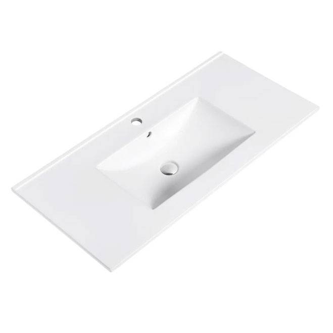 Раковина beWash BK6100467VT001 100 см, белая глянцевая